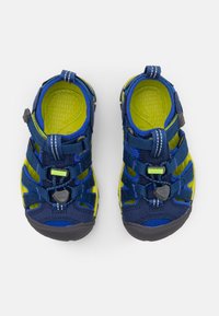 Keen SEACAMP II CNX CHILDREN UNISEX - Pārgājienu sandales - blue depths/chartreuse