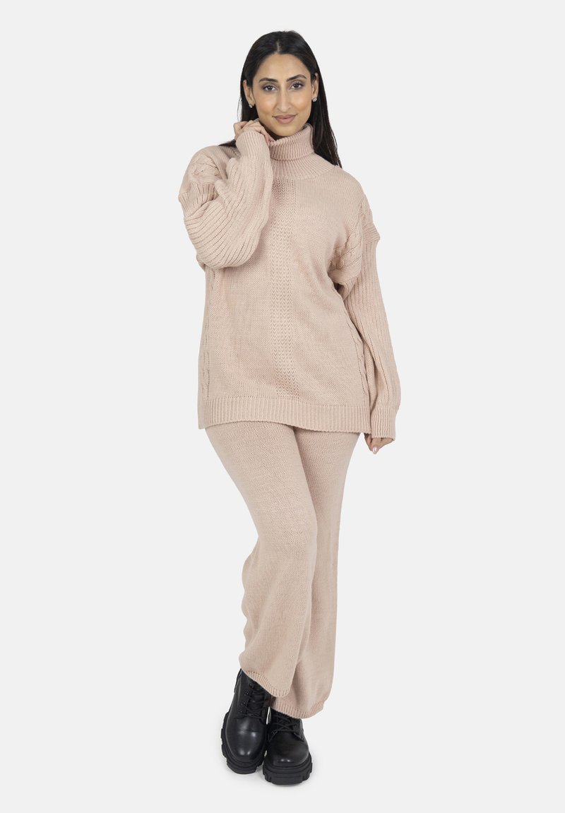 Elara SET - Strickpullover - rosa