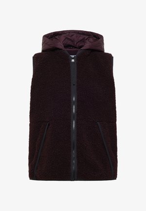 Cecil, TEDDY-WESTE MIT ABNEHMBARER KAPUZE - Veste sans manches - berry red