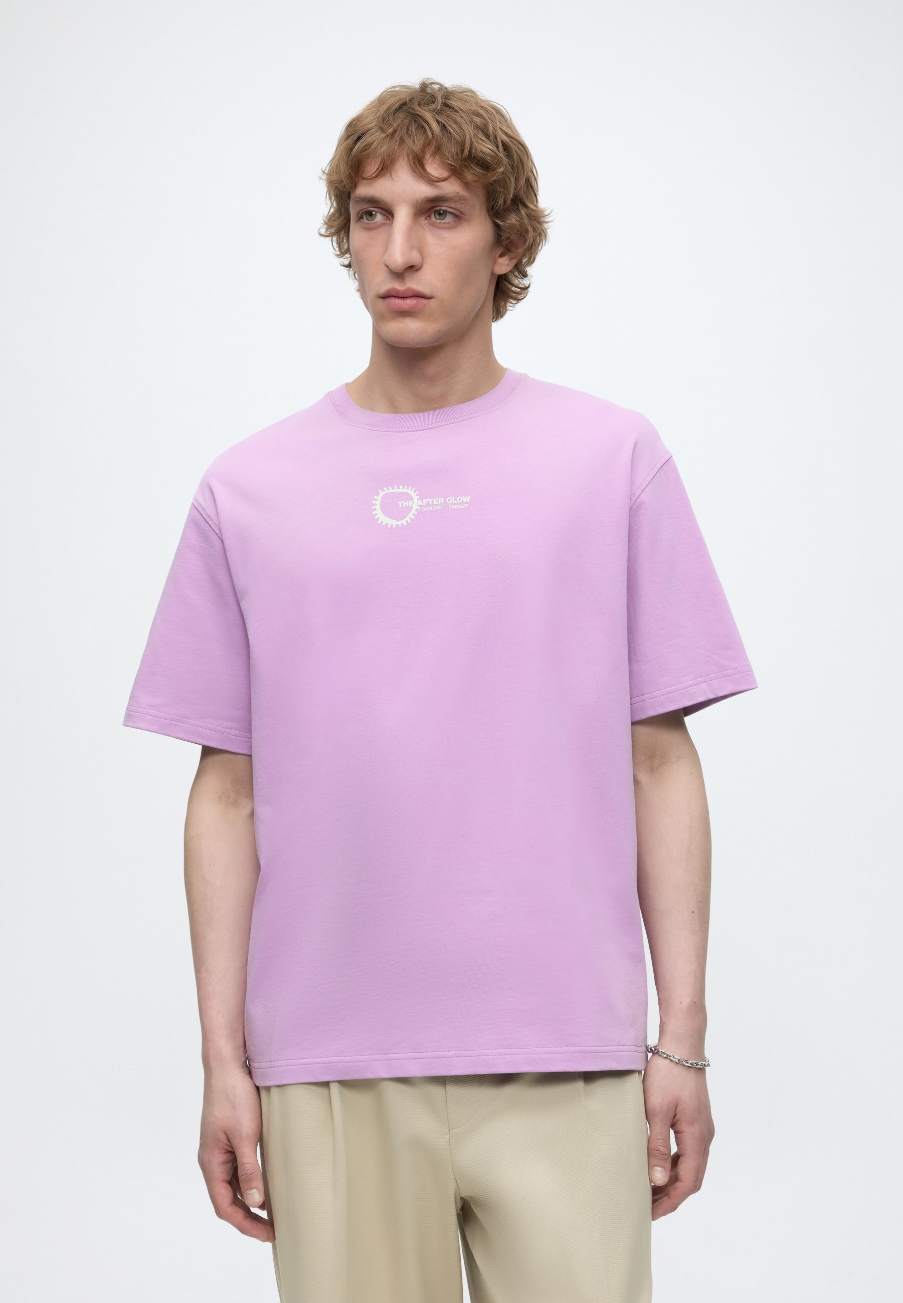 Samsøe Samsøe STEVEN - Print T-shirt - orchid spiral/lilac