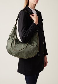 Borbonese FOLD HOBO MEDIUM - Handtasche - military green