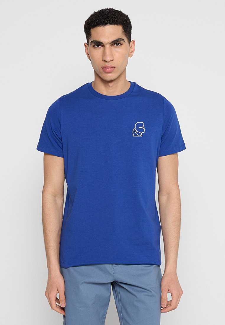Karl Lagerfeld T-shirt basic koningsblauw
