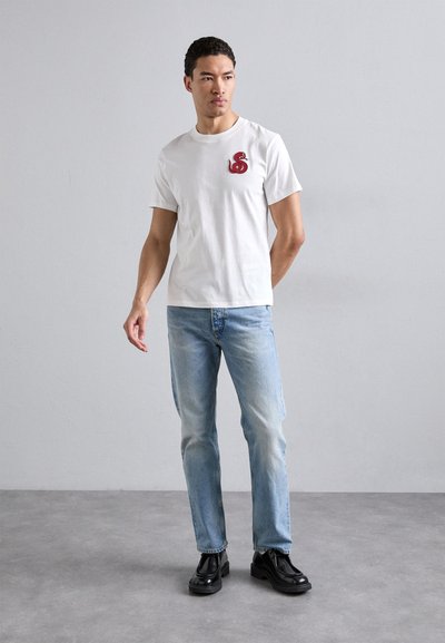 sandro SNAKE TEE - T-shirt print - optic white