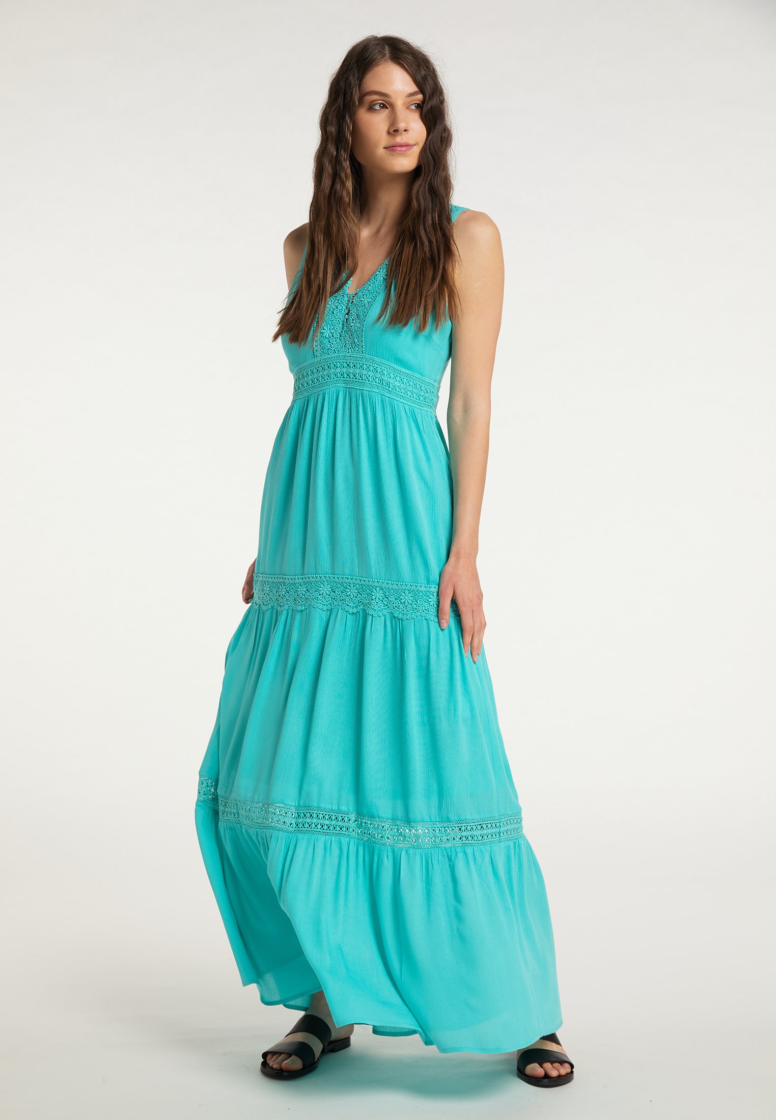 IZIA IZIA GAYA - Maxikleid - türkis - Zalando.de