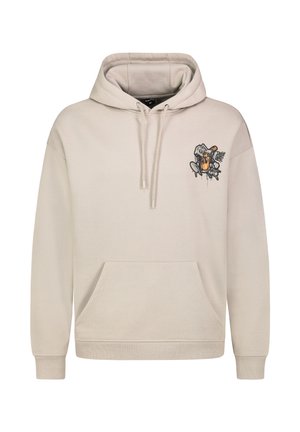 MIT PRINT - Hoodie - light beige