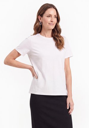 usha, T-shirt basic - white