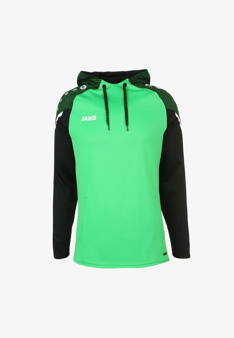 JAKO KAPUZEN PERFORMANCE - Felpa con cappuccio - soft green schwarz