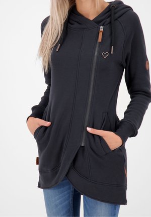 Mikina na zip - black
