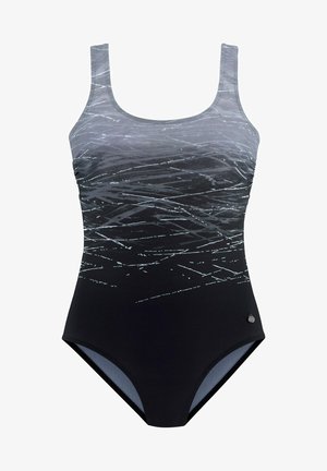 Maillot de bain - schwarz-grau