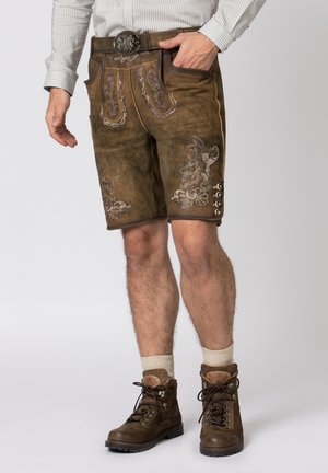 Stockerpoint HANS - Leather trousers - havana