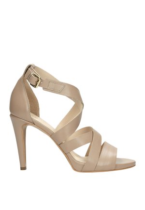 Sandály na vysokém podpatku - beige