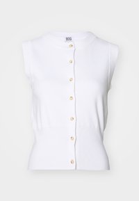 SLEEVELESS CARDIGAN - Gilet - white