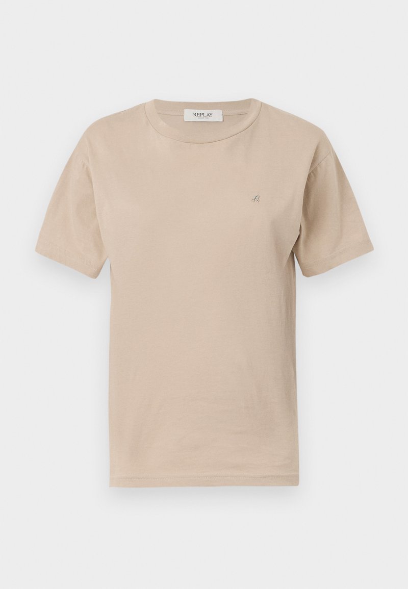 Replay T-shirt basic taupe Replay T-shirt basic taupe