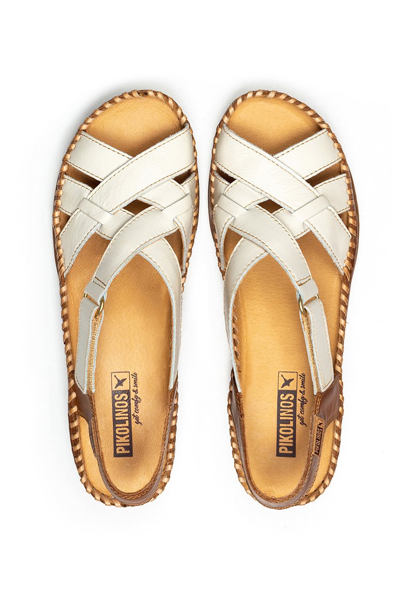 Pikolinos CADAQUES WK - Sandalias de cuña - white/blanco - Zalando.es