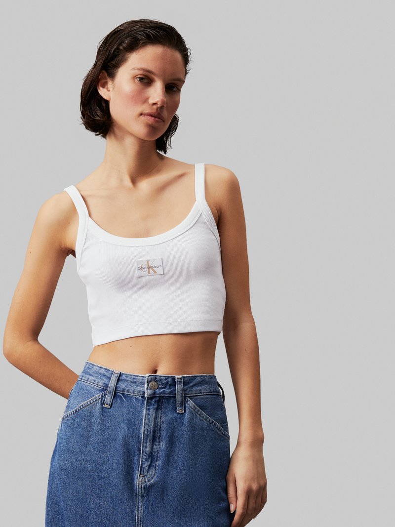 Calvin Klein Jeans White Recycled Cotton Top main image 1