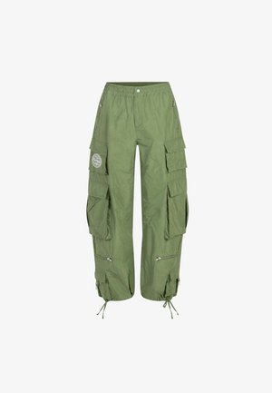 #VDR VILLADELLEROSE, STRAIGHT LEG TROUSERS - Παντελόνι cargo - khaki