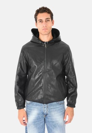 DOUBLE-FACE - Giacca in similpelle - nero