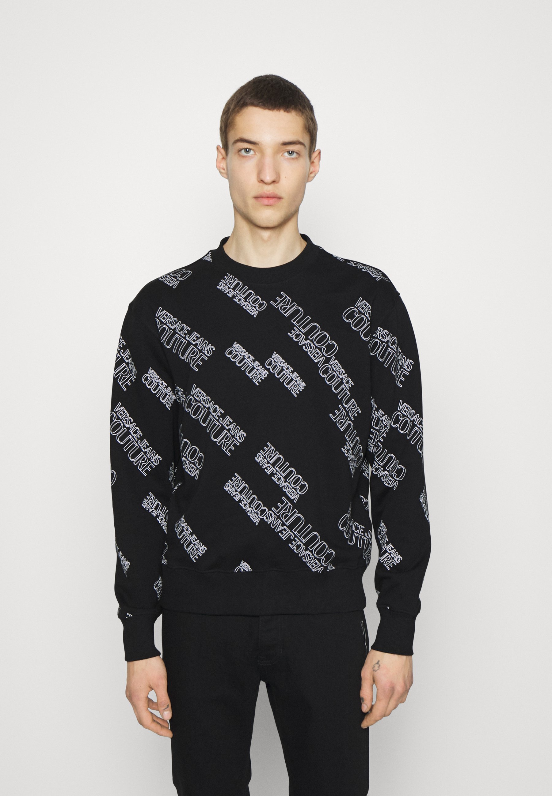 Versace Jeans Couture NEW LOGO - Sweatshirt - nero/black - Zalando.co.uk