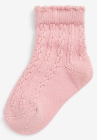 Next 7 PACK  - Calze - pink/white cable knit