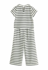 Next REGULAR FIT - STRIPE  WIDE SET - Tygbyxor - black white