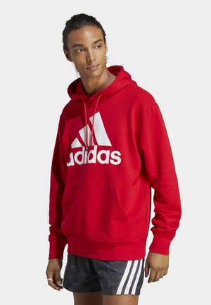 adidas Sportswear ESSENTIALS BIG LOGO - Jersey con capucha - better scarlet/white