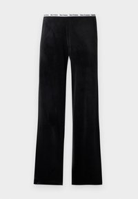 RIB VELOUR FLARE PANT - Pantaloni de trening - black