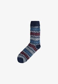 Non selezionato, red blue fairlisle