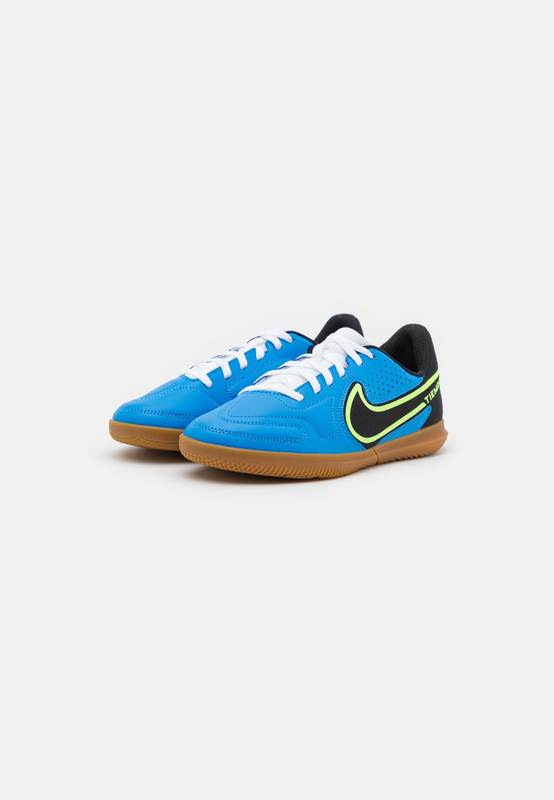 Nike Performance TIEMPO LEGEND 9 CLUB IC UNISEX - Salės futbolo bateliai -  light photo blue/black/lime glow/mėlyna - Zalando.lt