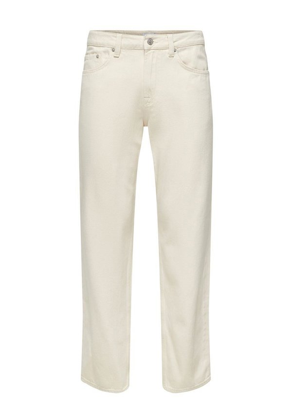 ONSEDGE - Straight leg jeans - ecru3