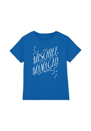 Cotton Soul, HARRY POTTER MISCHIEF MANAGED 4 UNISEX - Print T-shirt - royal blue
