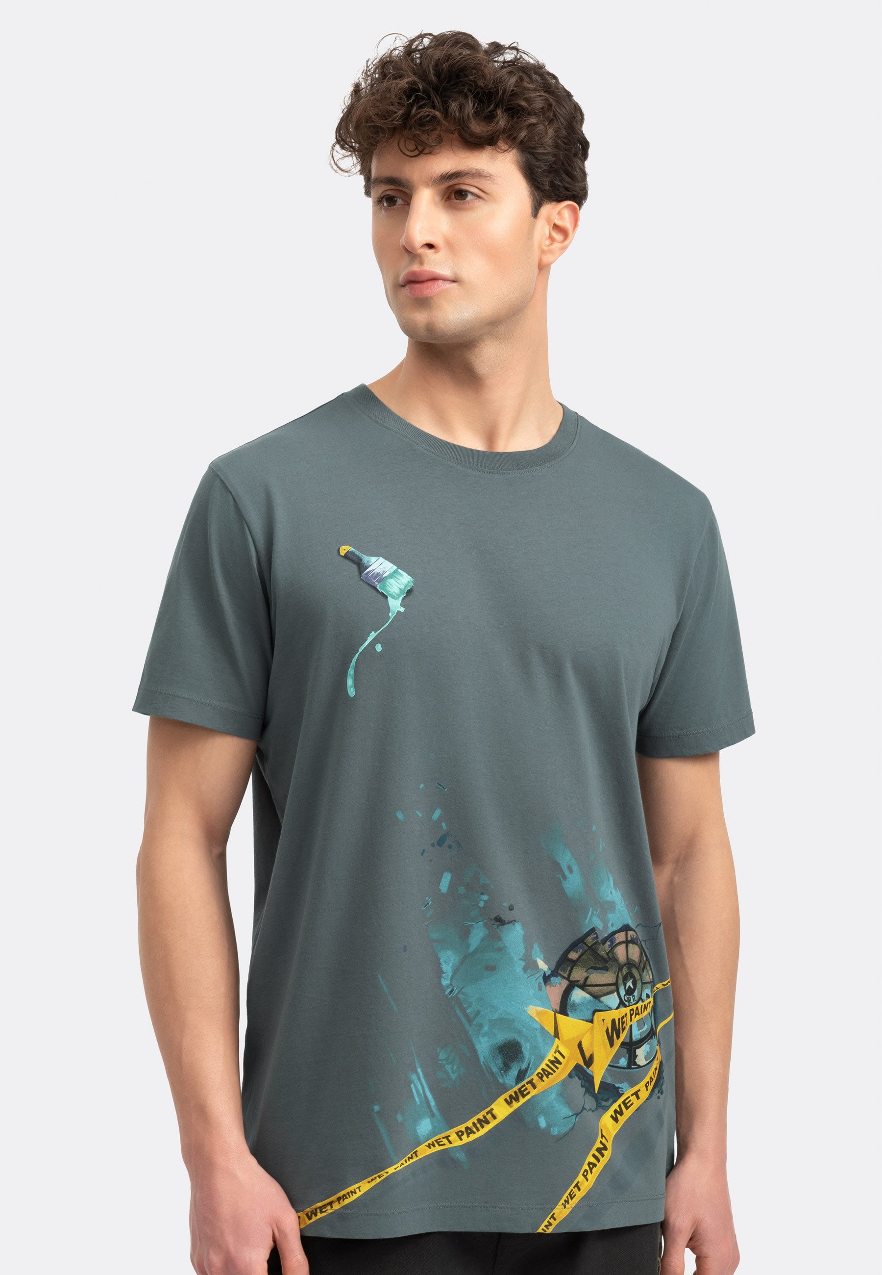 KAFT ORBUG - T-shirt con stampa - storm/grigio cadetto - Zalando.it