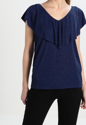 Print T-shirt - dark blue