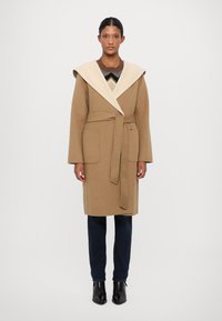 MICHAEL Michael Kors HOODED WRAP COAT - Klassisk frakke - bone