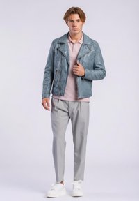 Freaky Nation SHORT JARICK - Læderjakker - blue