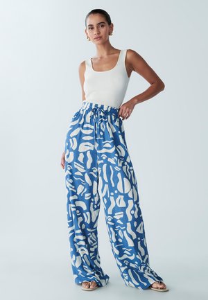 KADY - Trousers - ocean print