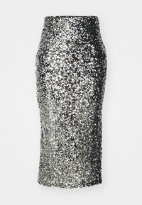 JDYDIANA SEQUINS SLIT SKIRT  - Kokerrok - silver