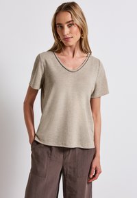 Street One - LOOK - T-shirt con stampa - beige Immagine in miniatura 1