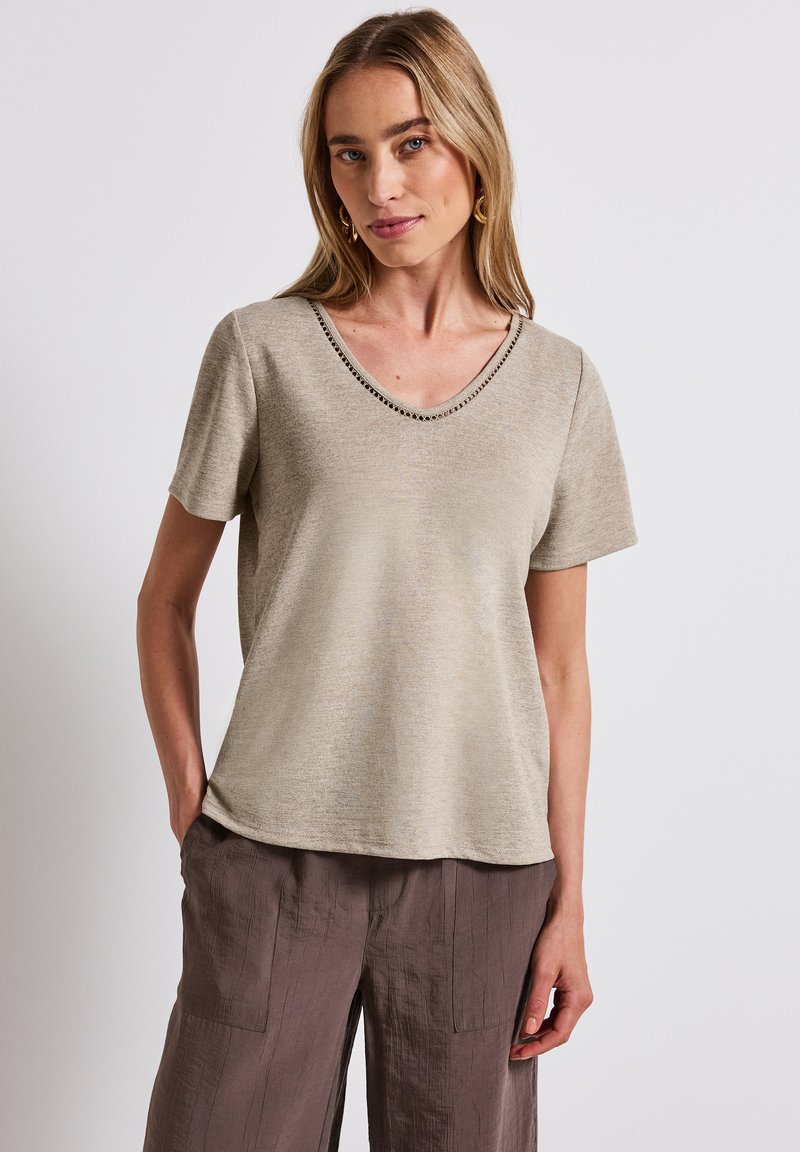 Street One - LOOK - T-shirt con stampa - beige, Ingrandire