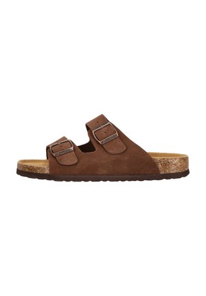 COSIMO - Pantolette flach - brown