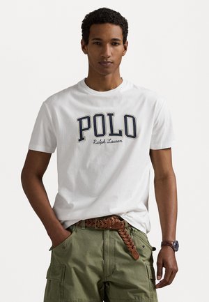 Polo Ralph Lauren CUSTOM SLIM FIT LOGO JERSEY T-SHIRT - T-shirt print - white