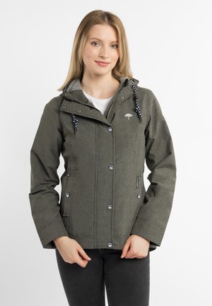 Schmuddelwedda, SCHMUDDELWEDDA REGENJACKE - Regenjacke / wasserabweisende Jacke - dunkeloliv melange
