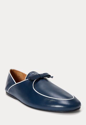 Polo Ralph Lauren, BOW-DETAIL CALFSKIN WALLABE LOAFER - Jalga libistatavad jalanõud - navy/white