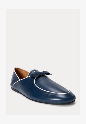 Polo Ralph Lauren, BOW-DETAIL CALFSKIN WALLABE LOAFER - Jalga libistatavad jalanõud - navy/white