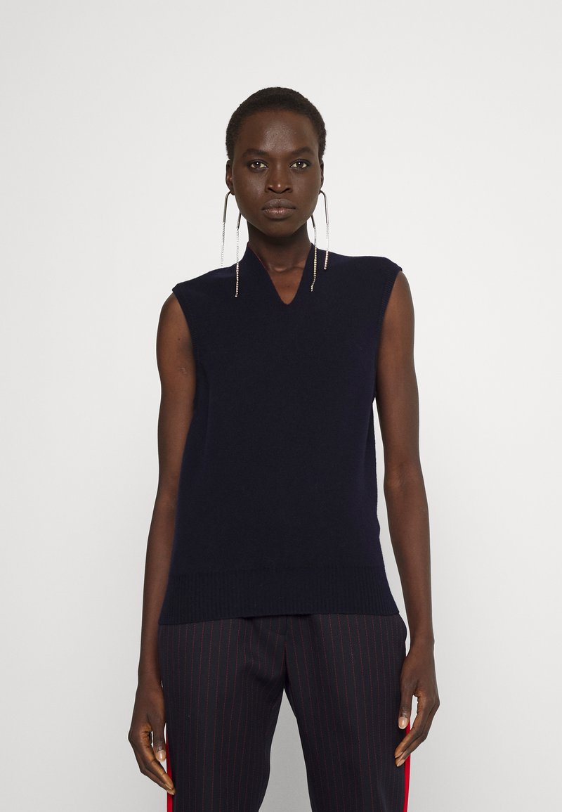 Damen Bekleidung | Victoria Beckham OPEN BACK SLEEVELESS TOP Strickpullover navy/bright red/dunkelblau - UA48773 Damen Bekleidung | Victoria Beckham OPEN BACK SLEEVELESS TOP Strickpullover navy/bright red/dunkelblau - UA48773