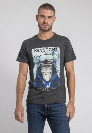 T-shirt imprimé - gris fonce