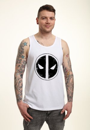 Marvel DEADPOOL WOLVERINE SCRIBBLE EMBLEM - TANK  - Top - white