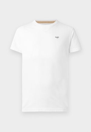 Hollister Co., SLIM CREW - T-shirts basic - white