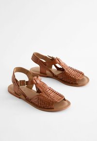Next WEAVE HUARACHES - Sandaalit nilkkaremmillä - tan brown