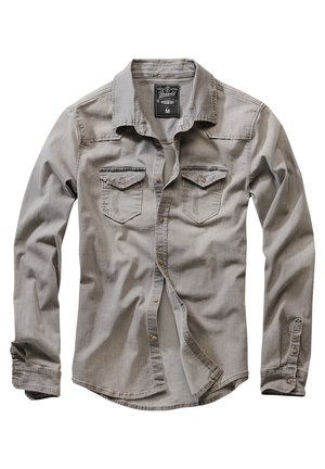 Brandit HERREN RILEY DENIMSHIRT - Overhemd - grey