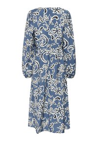Kaffe DAHLIA - Dnevna haljina - bering sea white paisley